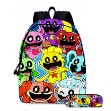 3D新品smiling critters恐怖波比微笑动物背包学生书包笔袋两件套
