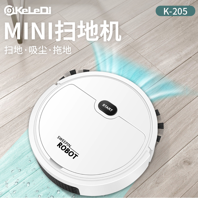 Factory Direct Sales Mini Sweeping and Vacuuming Robot, Three-In-One Vacuuming, Sweeping and Mopping, Lazy Household Sweeping Machine, Gift Wholesale