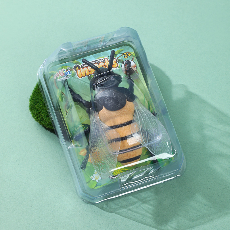 밝은 노란색 작은 벌