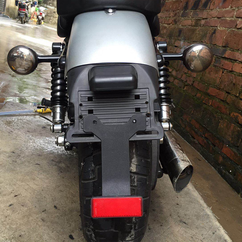 Suitable for Harley 883 Xl1200 48 72 Rear Fender License Plate Holder Rear Tail Wing Rear Sand Plate Rear License Plate Holder