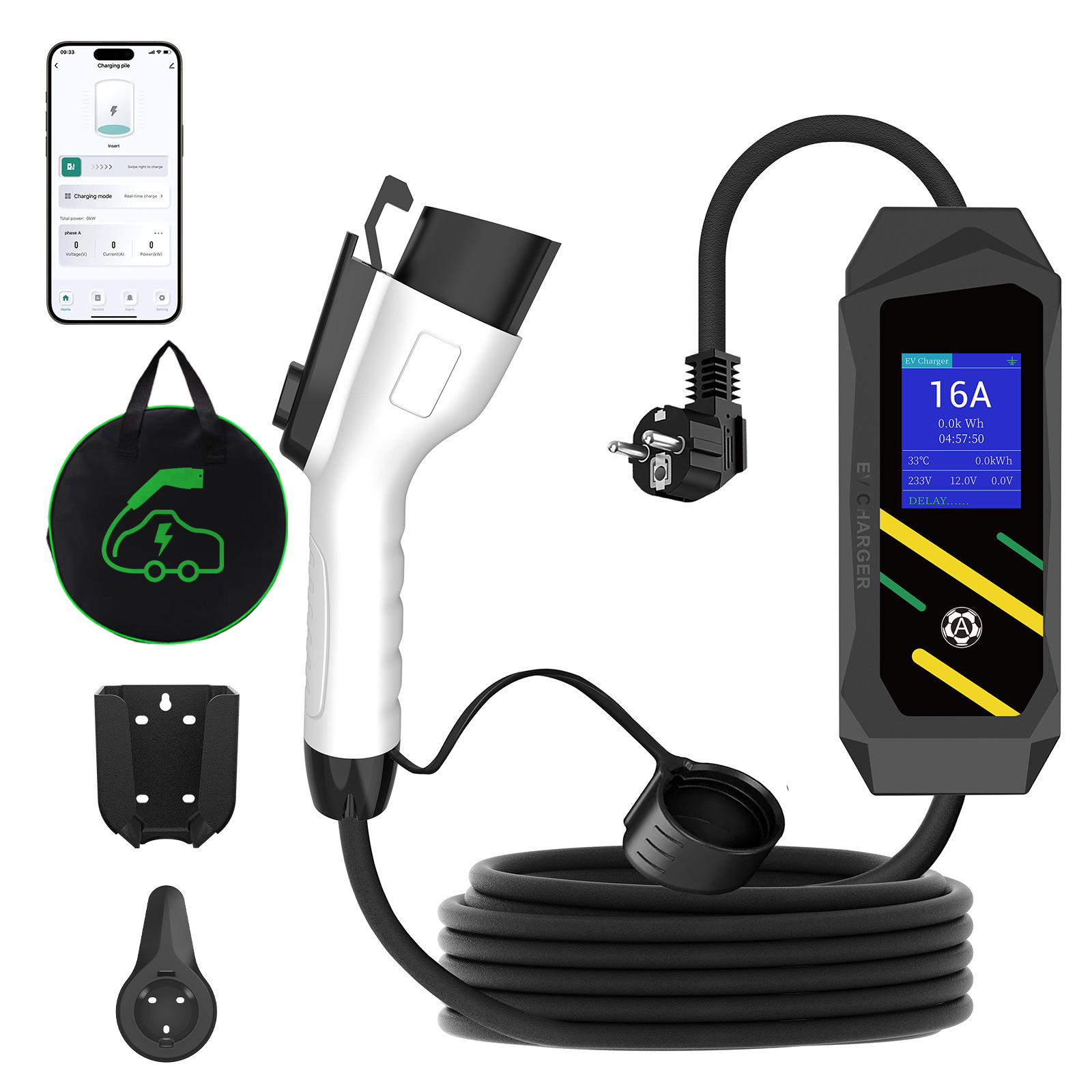 新能源电动汽车充电枪交流电便携式充电器随车充比亚迪家用充电桩