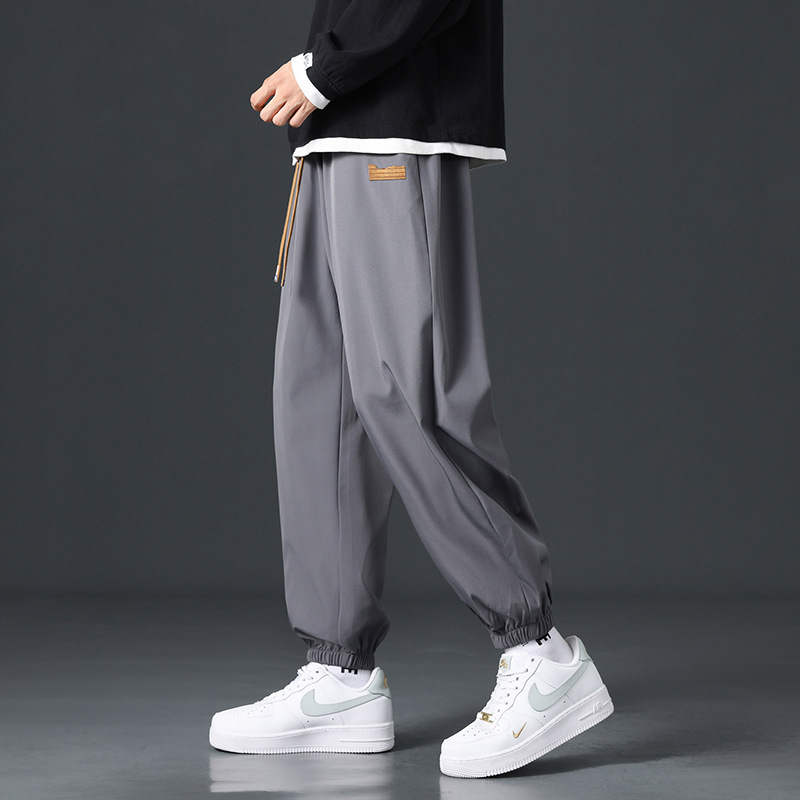 NASAベルベット厚いズボン男性秋冬保温一体ベルベットストレートパンツゆるいスポーツカジュアルパンツ