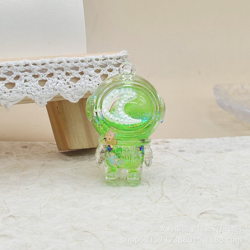クリエイティブアクリルオイル漂流ボトルペンダントかわいい宇宙飛行士キーホルダーデスクトップ装飾品漫画ギフト卸売|undefined