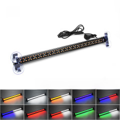 Automotive universal bar light LED single row warning light, grille light flashing light, multifunctional long stick light, roof light