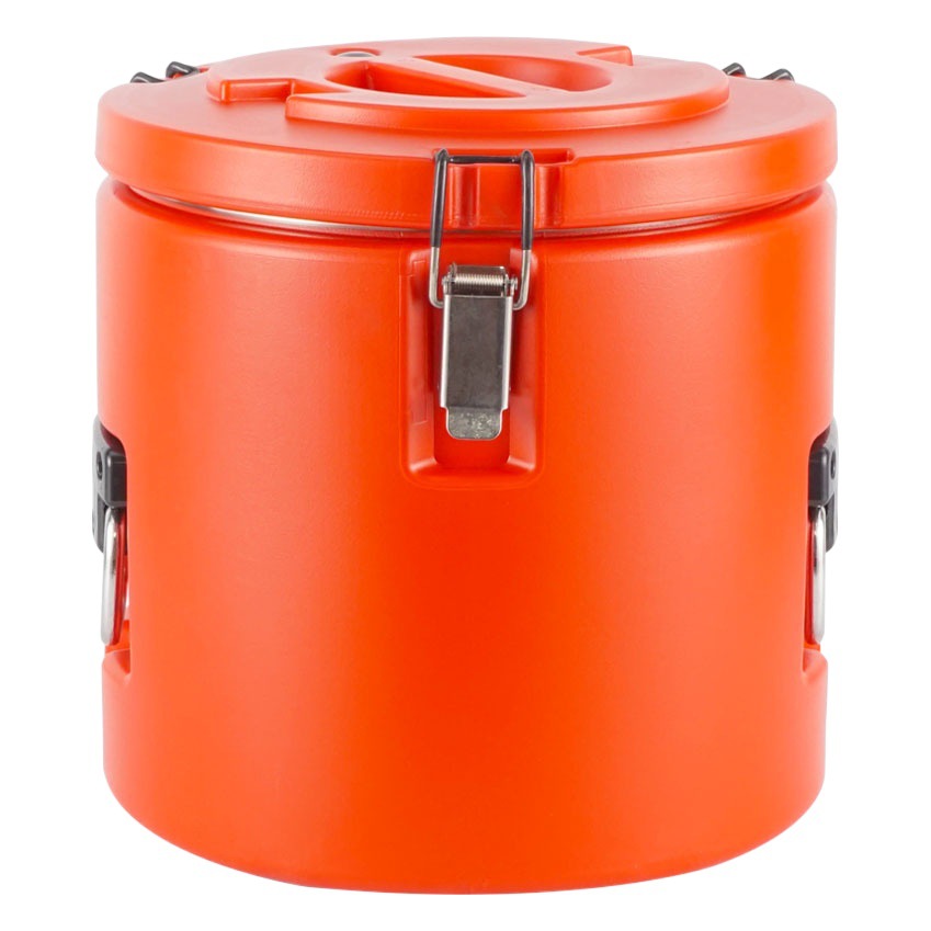 Cubo aislado de acero inoxidable 304 Cubo de arroz aislado comercial de gran capacidad estadounidense Cubo de sopa de comida escolar Cubo de verduras Cubo de transporte