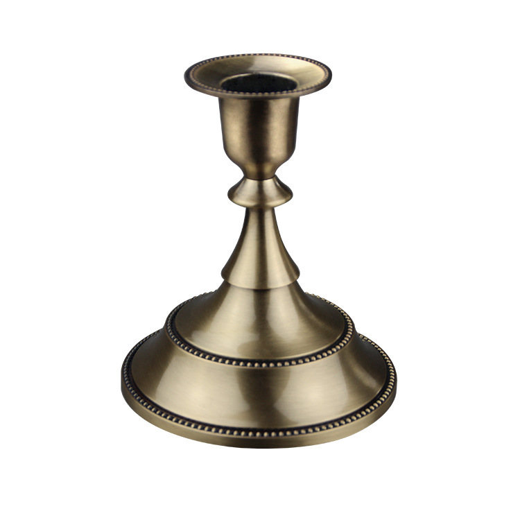 Candelaria europea boda creativa retro mesa de comedor candelabros decoración de boda romántica candelabros de tres cabezas