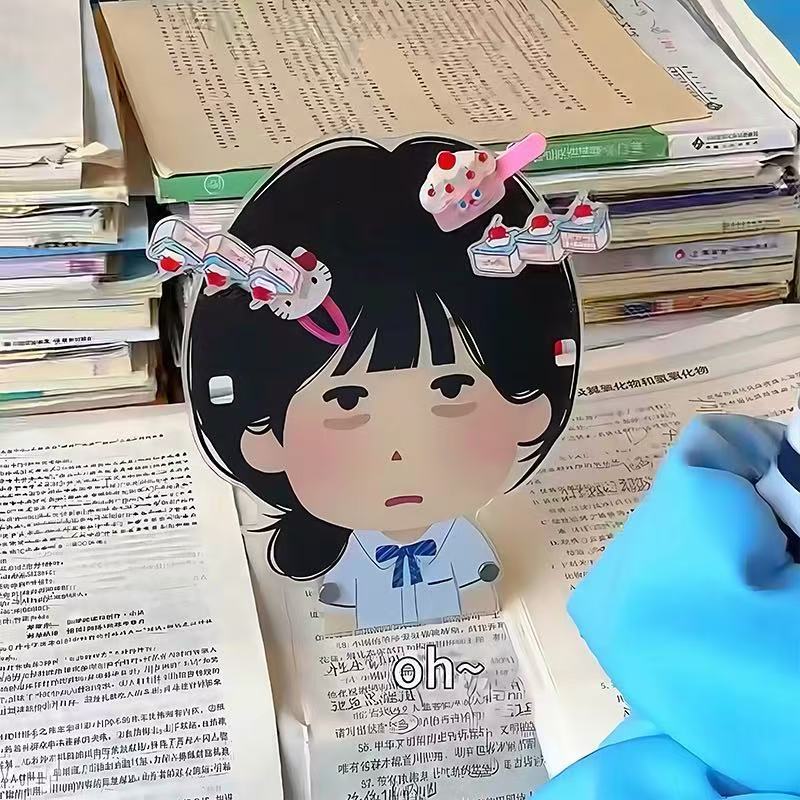 现货日本小人搞怪桌面摆件立牌高颜值眼镜发夹收纳展示可爱眼镜架|undefined