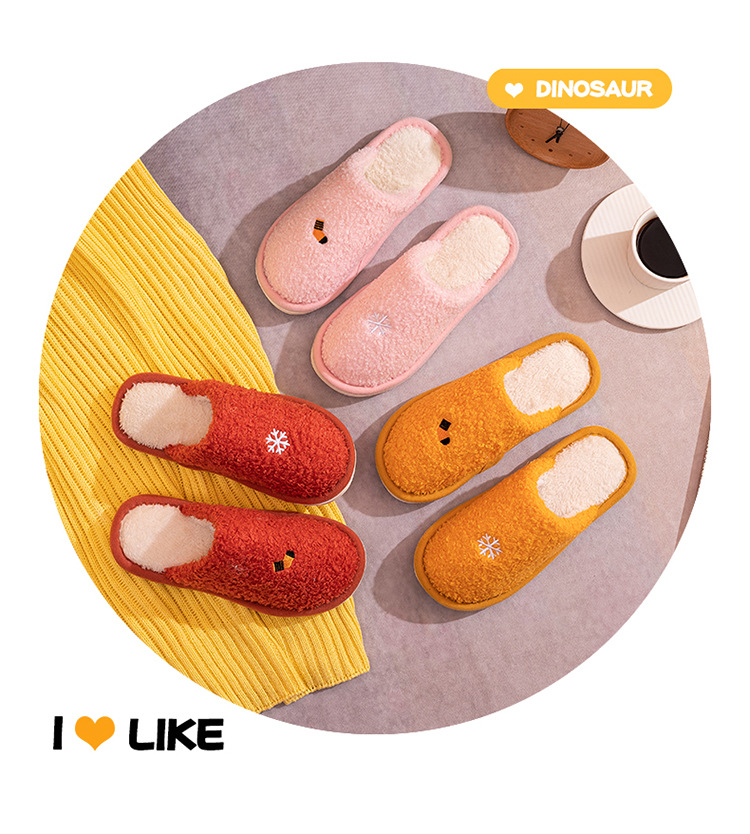 Nove pamučne papuče za jesen i zimu s debelim potplatom, neklizajuće plišane papuče za muškarce i žene, parove kod kuće_voghion.com