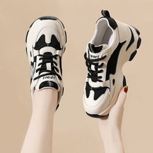 运动鞋子女士老爹鞋女2025年春秋新款百搭厚底软底增高休闲鞋女鞋