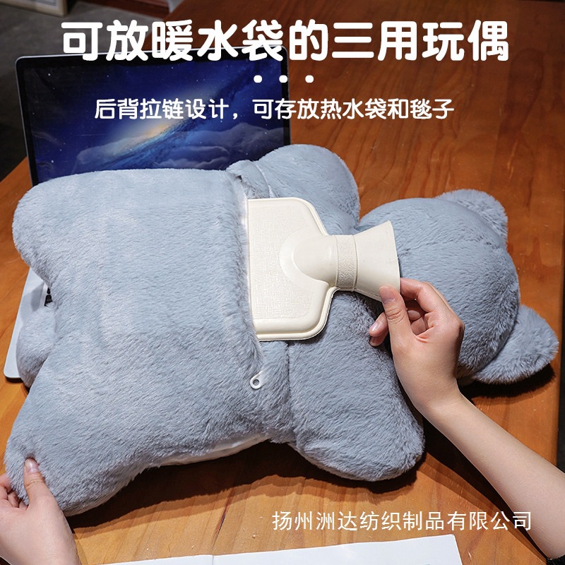 Cojín Almohada Calientamanos de Gato de Poliéster para Sofá y Dormitorio