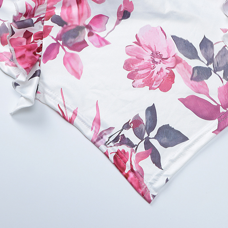 Summer Sexy Slim Print Casual Sling Dress Women Clothing