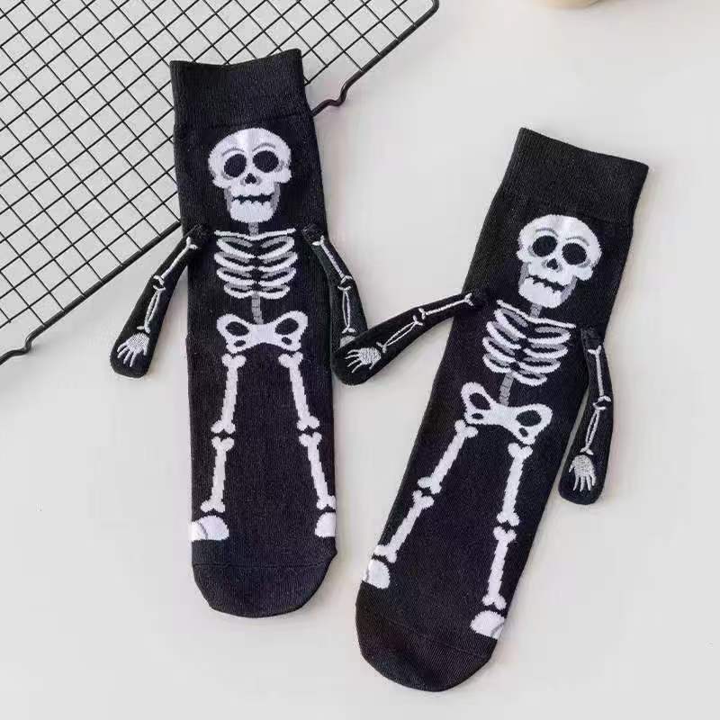 欧米のins風の中で筒のカボチャの靴下のハロウィンのアイデアは手をつないで靴下をつないでかわいいです。|undefined