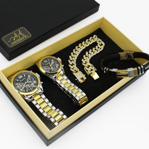 couple wristwatch diamond Bracelet box couple watch set men's watch women's watch