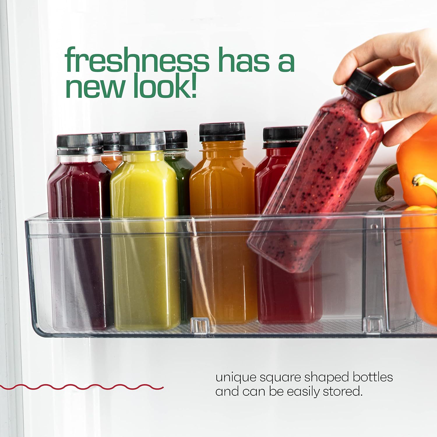 En stock al por mayor 500ml botella de bebida cuadrada material de alimentos para mascotas botella de plástico jugo sopa de ciruela agria botella de té frío