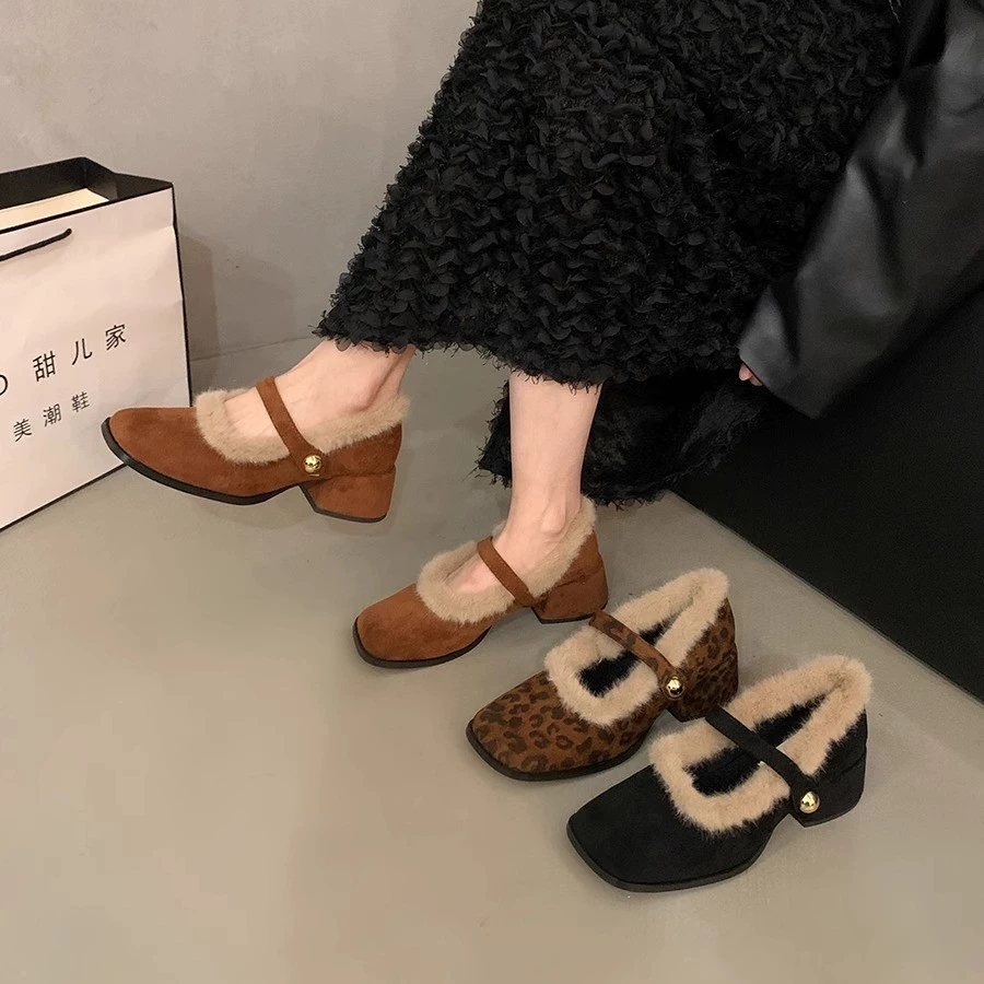 Демисезонная обувь, обувь с флисом, французский стиль, стиль Chanel, корейский стиль