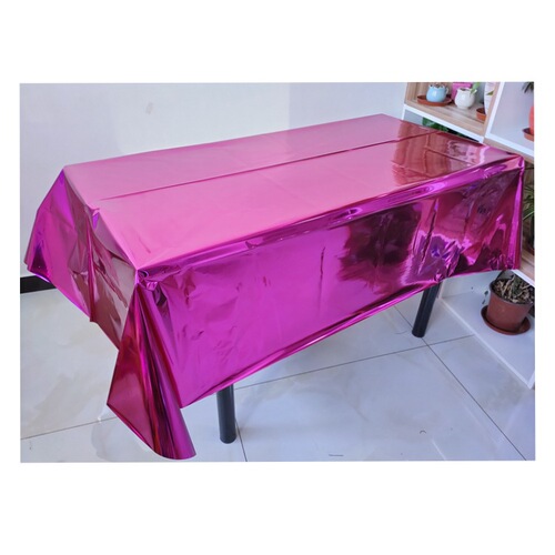 Gold rose gold plain aluminum film tablecloth disposable tablecloth party supplies tablecloth props layout plain tablecloth