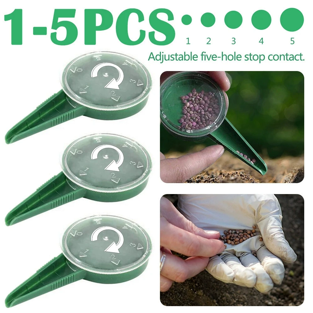 Популярная кросс-граничный сеялка для растений, 5-скоростная регулируемая многофункциональная ручная садовая сеялка, инструмент для посадки в саду