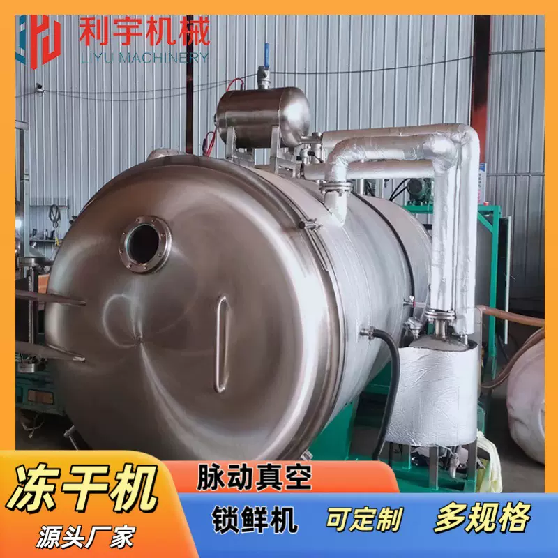 食用菌蘑菇真空冻干机芒果低温干燥机酸奶脉动冻干设备