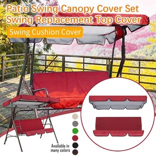 Spot cross-border 210D terrace swing canopy cover set swing replacement top cover swing pad kit