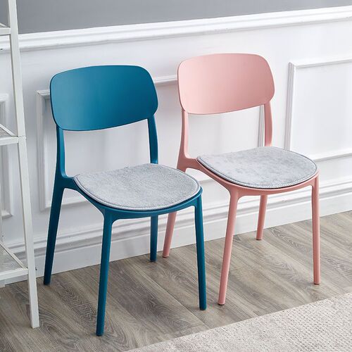 Nordic dining chair thickened household plastic modern simple negotiation leisure desk chair stool backrest internet celebrity makeup chair