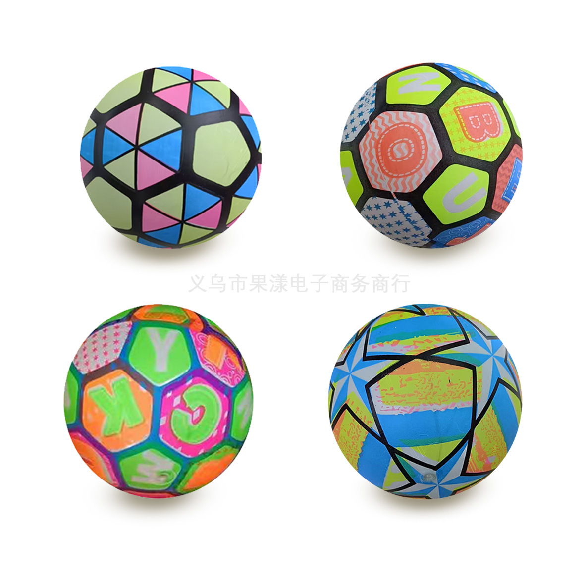 Bolas luminosas nocturnas al por mayor para niños al aire libre creativas estrellas de color inflables playa con balón luminoso puzzle mezclado image 5
