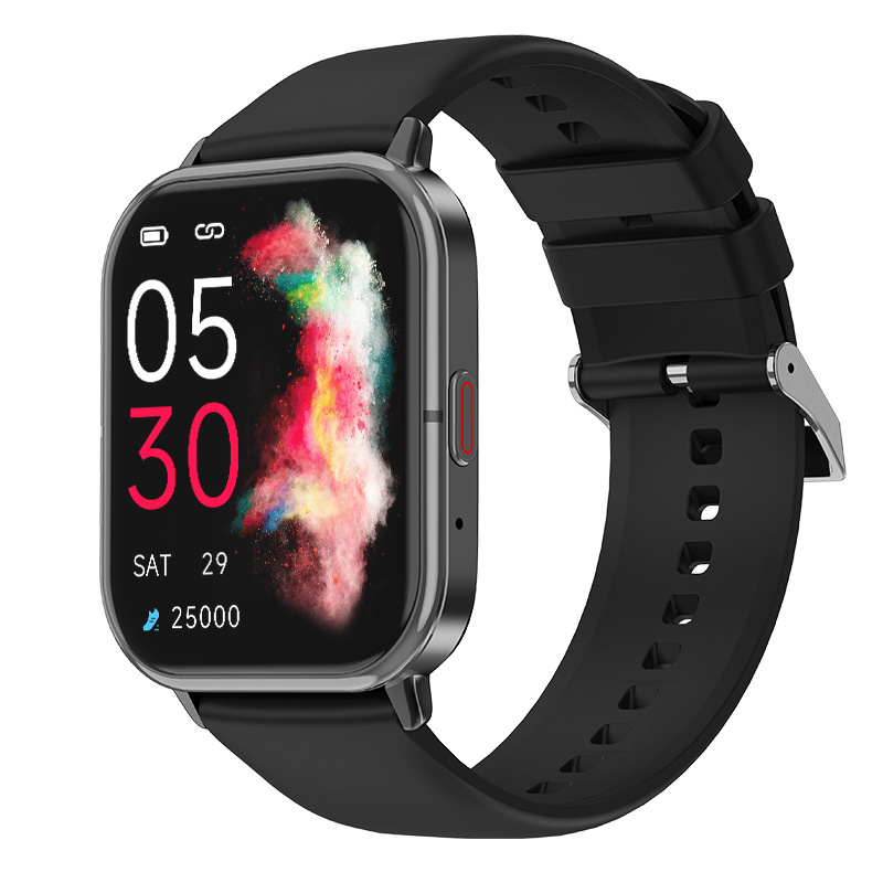 Amazon caliente t19f Bluetooth llamada reloj ritmo cardíaco sueño multi-deportes música IP68 impermeable reloj inteligente