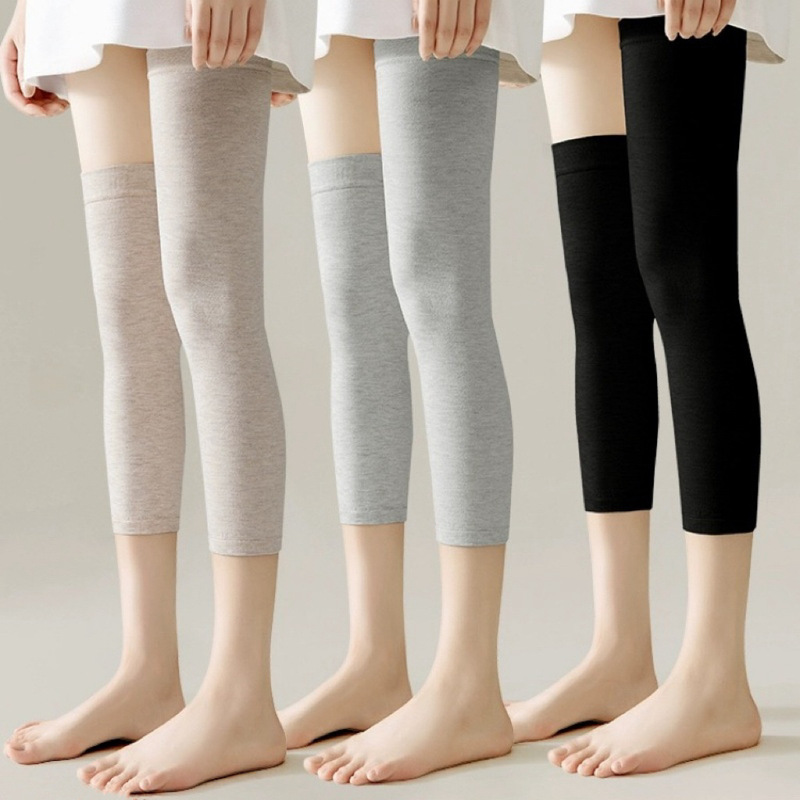 Summer Knee Pads Thin Old Cold Legs Over-the-Knee Socks Long-Barrel Men's and Women's Cotton Sports Warm Leg Pads Air-conditioned Room