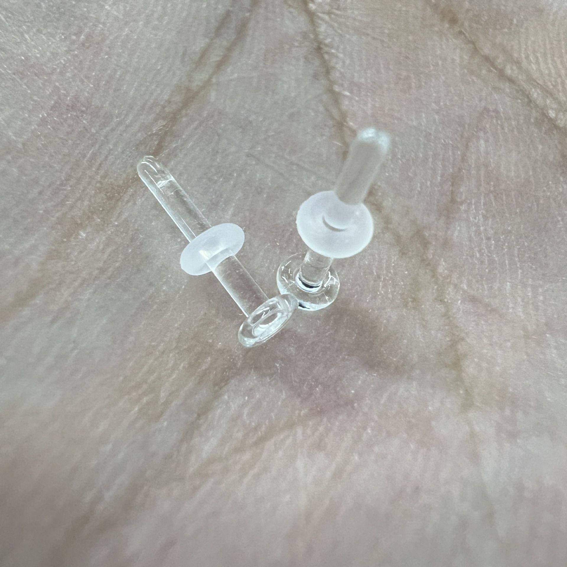 Invisible Transparent Piercing Nose Ring C-shaped Curved Barbell_voghion.com
