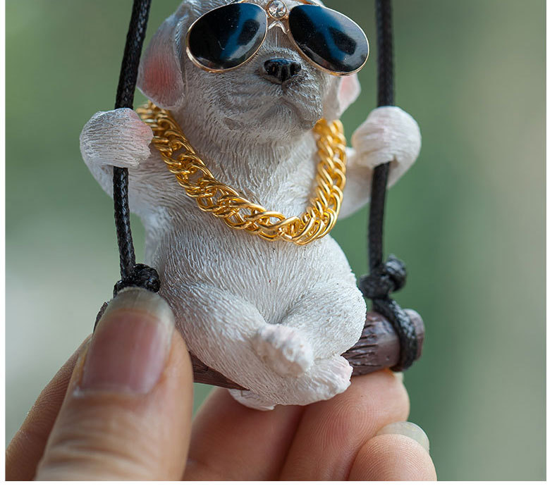 Swing Dog Car Pendant Swing Autumn Car Rearview Mirror Hanging Pendant Pendant Car Accessories for Men and Women Labrador