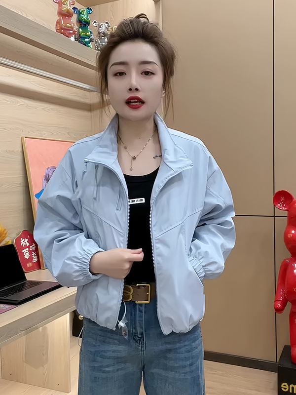 2025秋冬外套冲锋衣短款休闲百搭小个子时尚女士夹克外套女A6125|undefined
