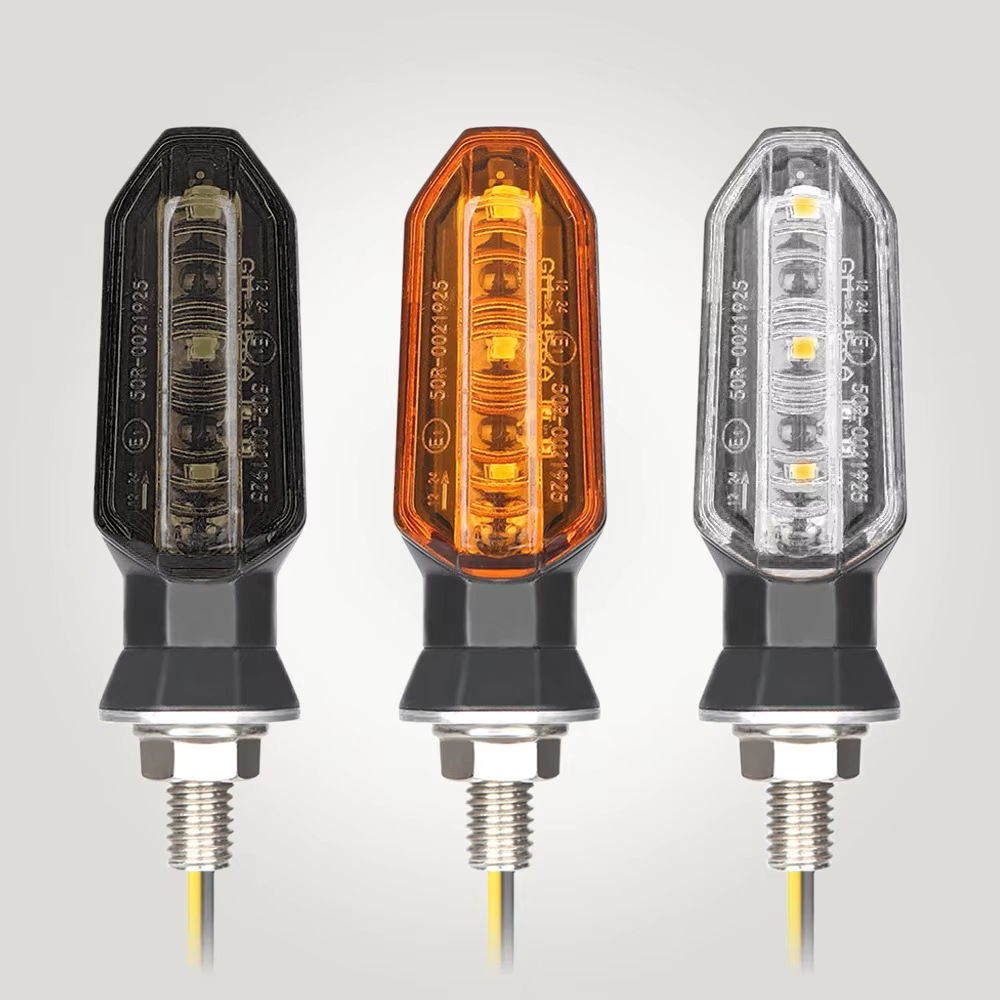 Aplicable Honda Suzuki Kawasaki Yamaha motocicleta 3LED luz de señal de giro flash