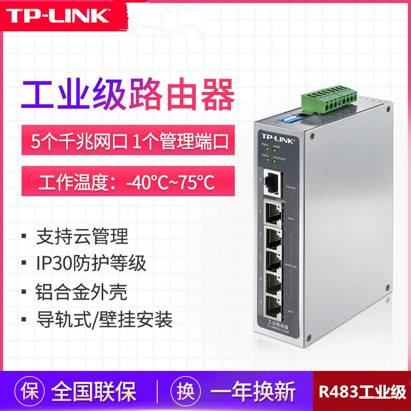 TL-R483G промышленный многопортовый маршрутизатор с несколькими WAN, гигабитный, управление AC, корпоративный облачный, DIN-рейка, TP-LINK