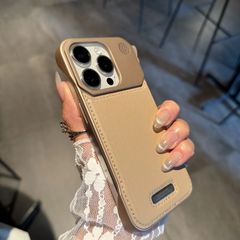 跨境适用iPhone17香薰皮革磁吸手机壳苹果16无边框高级感保护套15