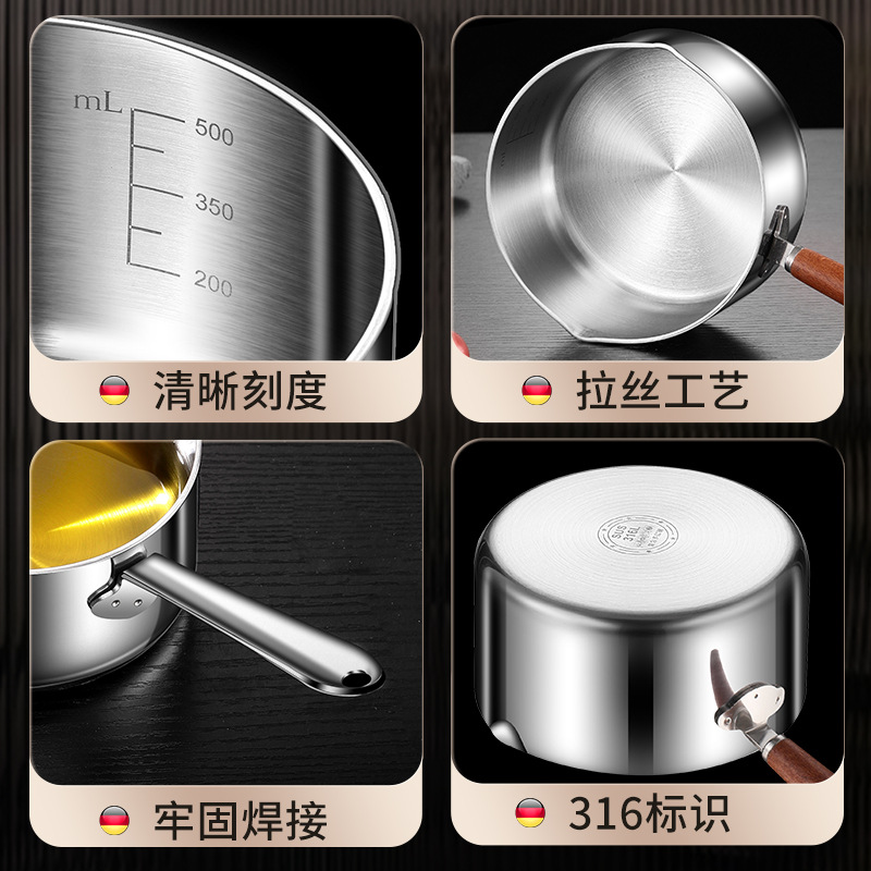 Mini Olla Doméstica para Aceite Caliente de Acero Inoxidable 316, Resistente a la Oxidación, para Cocina image 4
