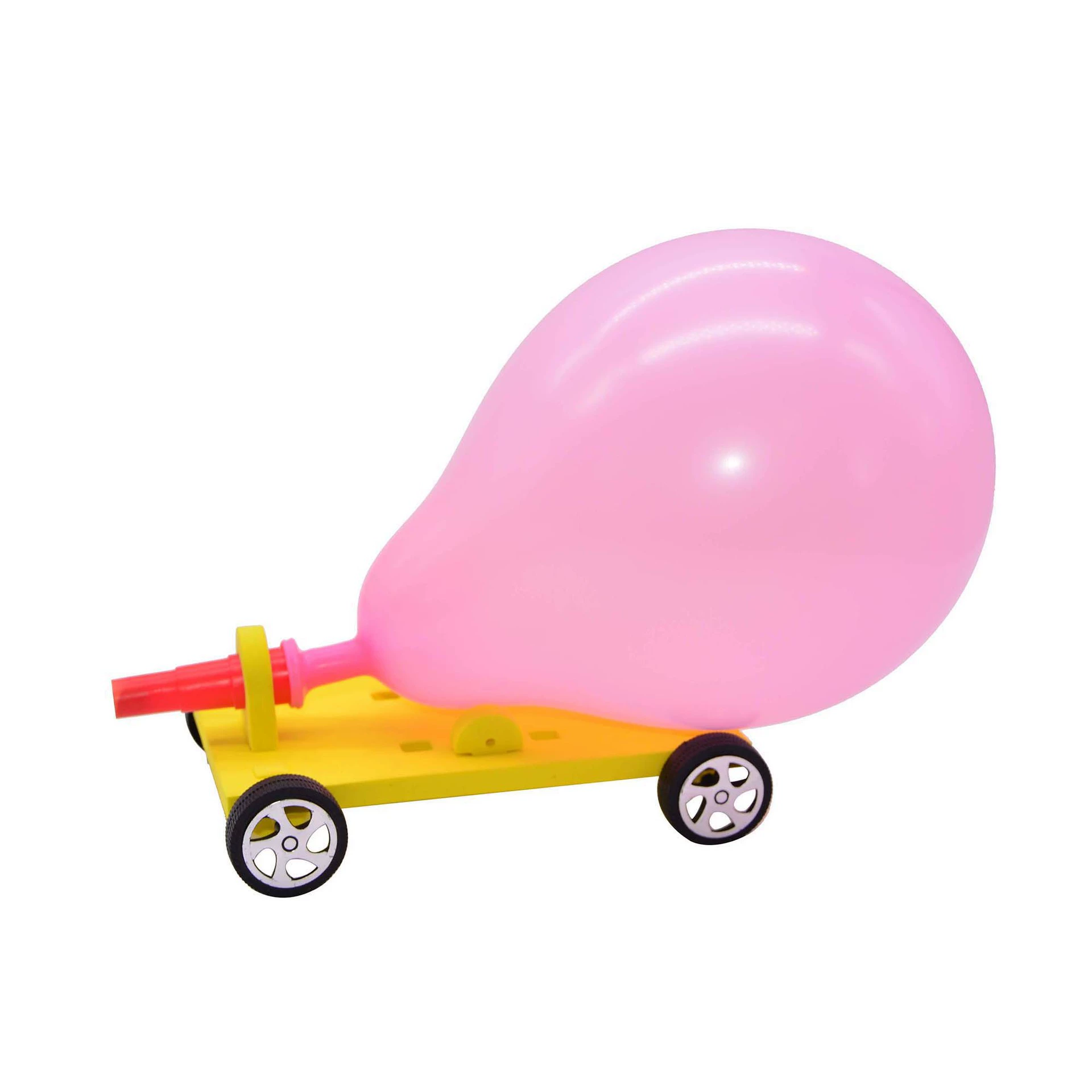 Balloon, car, constructor, handmade, for teenagers, mini experiment