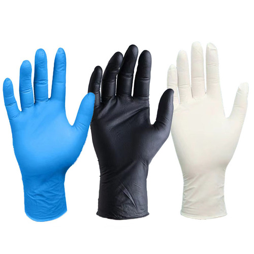 Disposable pure rubber nitrile gloves thickened blue nitrile oil-proof white black nitrile food grade gloves