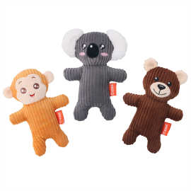 跨境新品现货 毛绒填充动物考拉熊宠物玩具吱吱发声带响纸狗玩具