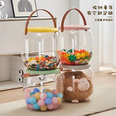 子供用ポータブル収納スツール、屋外ピクニックぬいぐるみ、人形収納アーティファクト、人形ビルディングブロック、透明収納ボックス