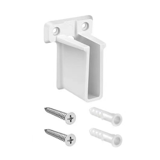 RVキャンピングカーアクセサリー窓ポールプラスチックサポートピースワイヤーフレームブラケット壁挂けブラケット (ホワイト) ネジ付き|undefined