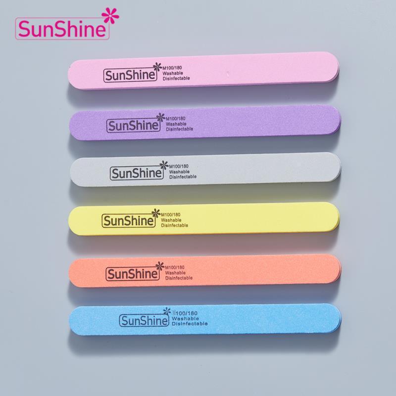 Sunshine nail sponge sand bar grinding strip manicure suit tool nail file no sand waterproof grinding stick