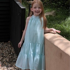 2024 new summer style Korean style girls' shoulder strap skirt will be released after the new year, children's fairy bow vest mesh long