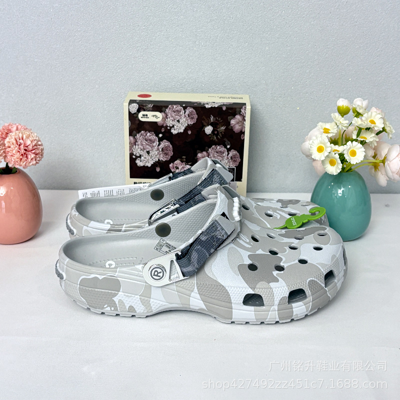 Verano versátil zapatos agujeros Beep camuflaje antideslizante y respirable cabeza de mono camuflaje zapatillas al por mayor image 11