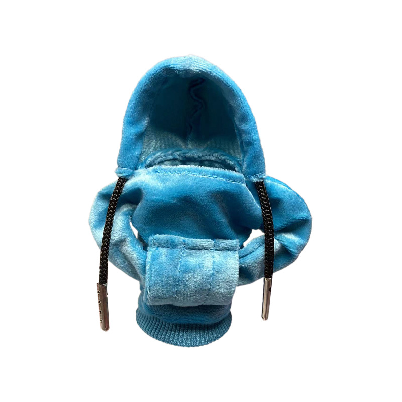 Cubierta DE LA MANIJA del engranaje del coche transfronterizo palanca de engranaje pequeño suéter con capucha palanca de engranaje creativo con capucha cubierta de la manija del engranaje al por mayor