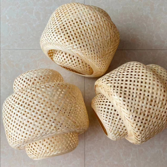 Lantern Lampshade, Creative Bamboo Lampshade for B&B, Traditional Hand-Woven Lampshade for Chinese Style B&B