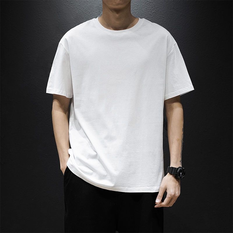 El estilo de Hong Kong que adelgaza hermoso de la seda negra del hielo imprimió la camiseta de manga corta ocasional del todo-fósforo de moda para los hombres y las mujeres image 18