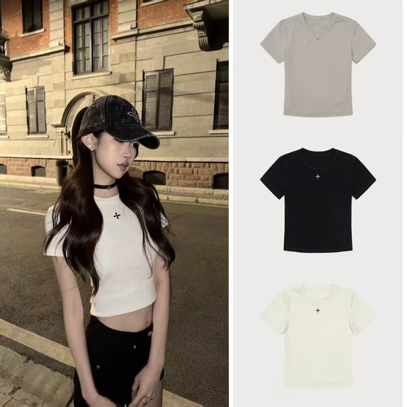 Sk Dynamic Body Shaping Skin-Friendly Short Tee High Elastic Slim Fit Sports Short Sleeve T-Shirt