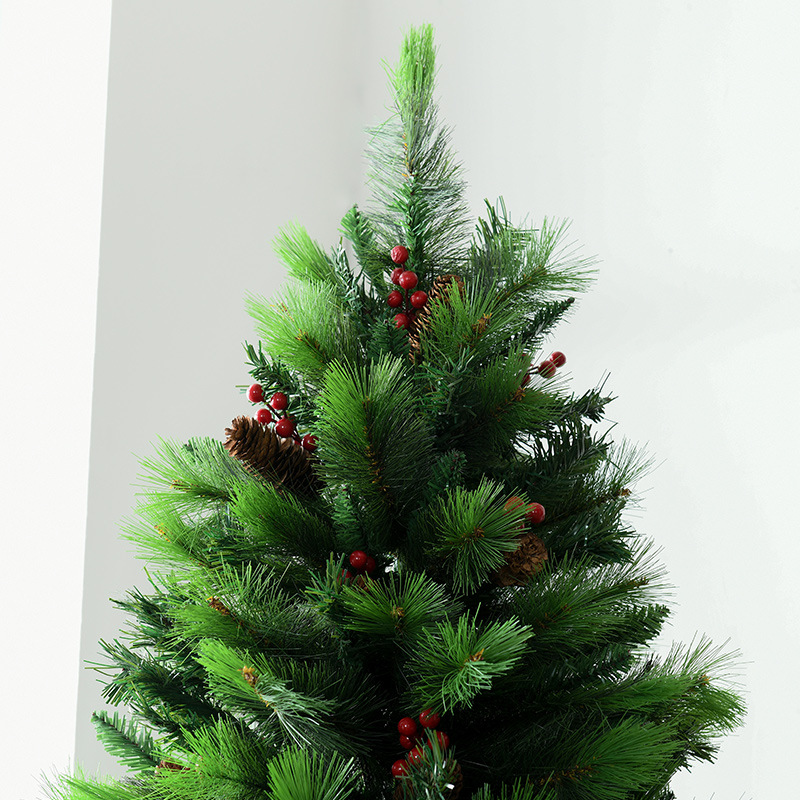 Navidad 1,8/2,4 m aguja de pino PVC hoja mixta árbol de Navidad decoración gran centro comercial Hotel de gama alta árbol de Navidad