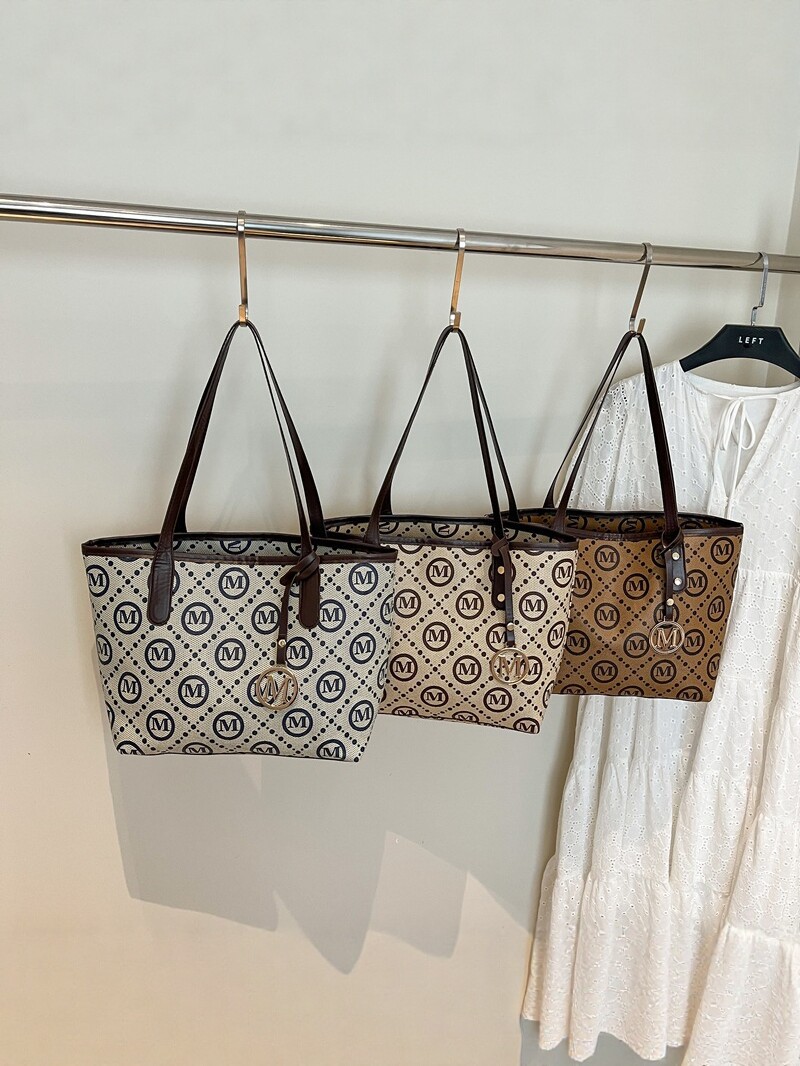 2026 nuevo retro de gran capacidad bolso de mujer de moda viaje bolsa de hombro bolso de mano letras impresa bolsa comodo