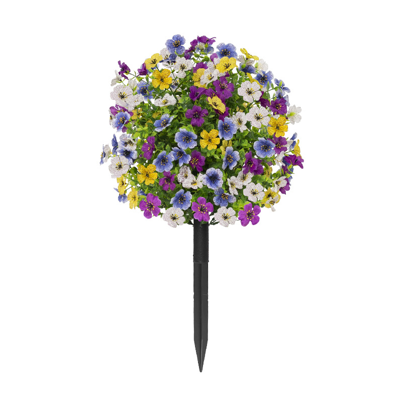 흰색, 노란색, 파란색, 보라색 혼합 색상 11