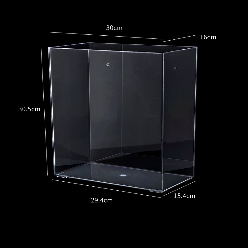 Cubo de almacenamiento de flores transparente